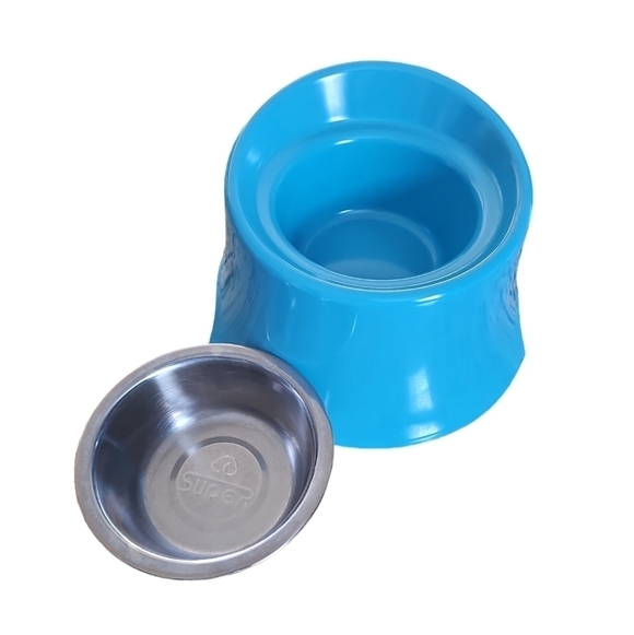 SUPER DESIGN ELEVATED DOG BOWL RAISED DOG FEEDER - Picture 2 of 9